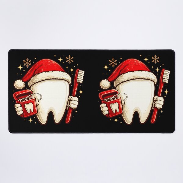 Item preview, Dental Hygienist Christmas Gift Santa Tooth Art designed and sold by Corvoria.