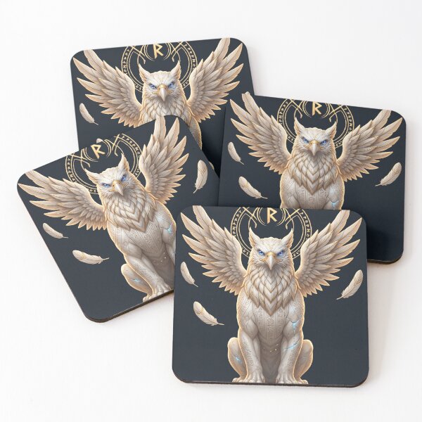 Item preview, Celestial Griffin Guardian | Ancient Runic Fantasy Protector designed and sold by Origamoart.