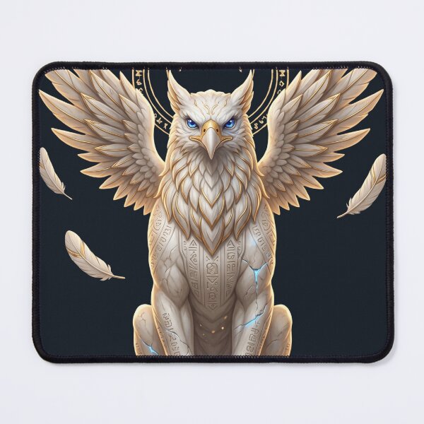 Item preview, Celestial Griffin Guardian | Ancient Runic Fantasy Protector designed and sold by Origamoart.