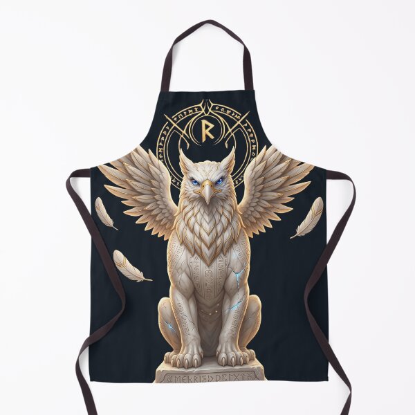 Item preview, Celestial Griffin Guardian | Ancient Runic Fantasy Protector designed and sold by Origamoart.