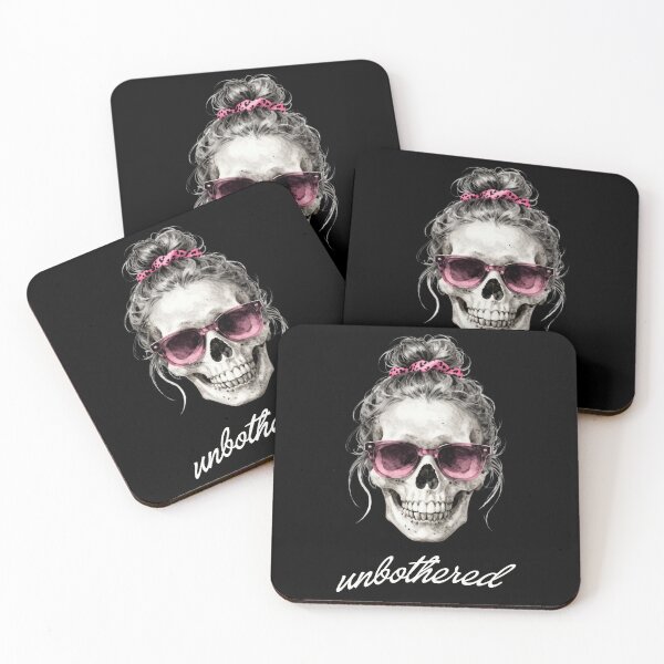 Item preview, Unbothered Mom Skull  designed and sold by threadsjam.