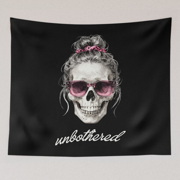 Item preview, Unbothered Mom Skull  designed and sold by threadsjam.