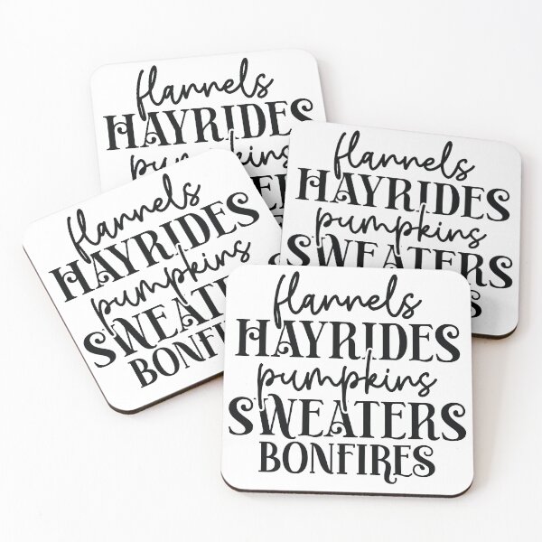 Item preview, Flannels Hayrides Pumpkins Sweaters Bonfires - Autumn Halloween Vibes Quotes Retro Fall Season Gift designed and sold by FuzionRaptor.