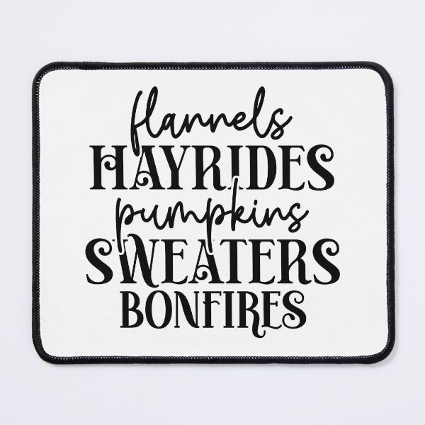 Item preview, Flannels Hayrides Pumpkins Sweaters Bonfires - Autumn Halloween Vibes Quotes Retro Fall Season Gift designed and sold by FuzionRaptor.