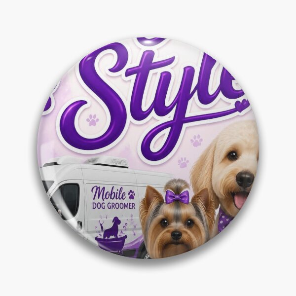 Item preview, Mobile Dog Groomer logo designed and sold by Bebe5512.