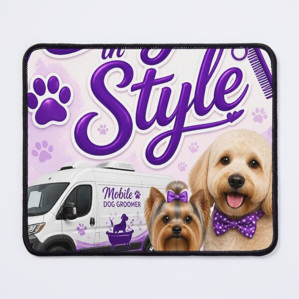Item preview, Mobile Dog Groomer logo designed and sold by Bebe5512.