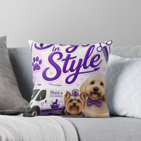 Item preview, Mobile Dog Groomer logo designed and sold by Bebe5512.