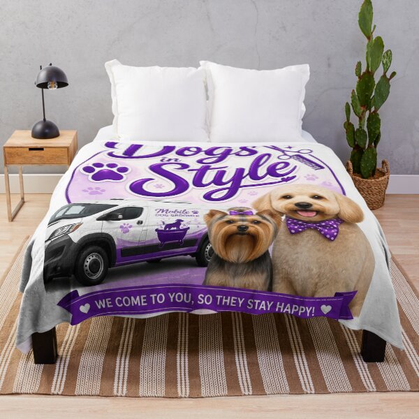 Item preview, Mobile Dog Groomer logo designed and sold by Bebe5512.
