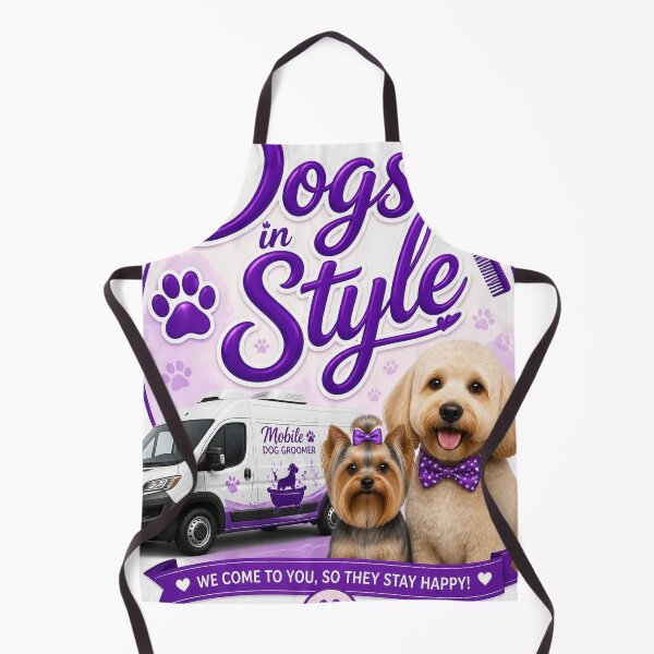 Item preview, Mobile Dog Groomer logo designed and sold by Bebe5512.