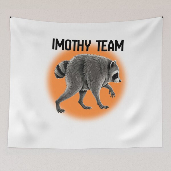 Item preview, Team Jimothy Cute Raccoon Short Spine Meme Graphic designed and sold by     Fatma Creates.