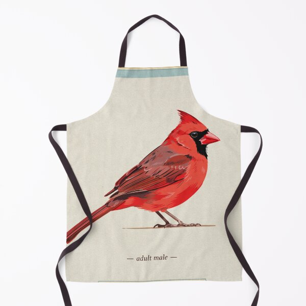 Item preview, Vintage Northern Cardinal Art Print designed and sold by Filora Atelier | Bird Art.