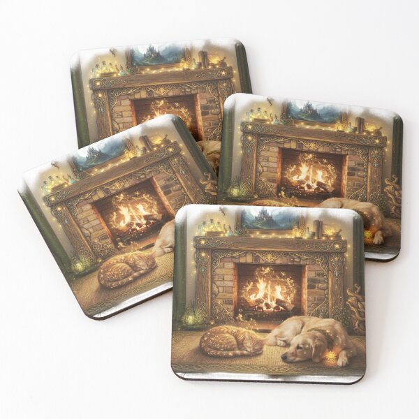 Item preview, Magical Evening by the Fireplace designed and sold by ANNART1602.