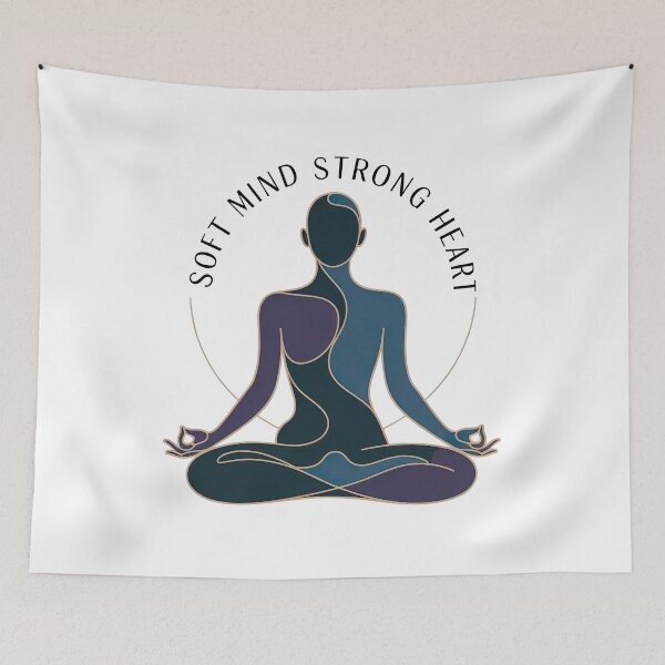 Item preview, Soft Mind Strong Heart Meditating Figure for Yoga Practice designed and sold by 108stillness.