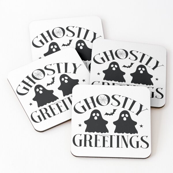 Item preview, Ghostly Greetings - Autumn Halloween Vibes Quotes Retro Vintage Cute Ghost Spooky Season Gift designed and sold by FuzionRaptor.