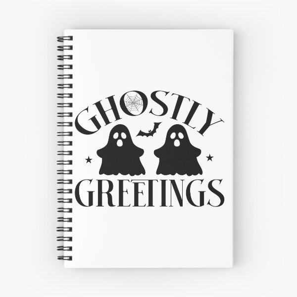 Item preview, Ghostly Greetings - Autumn Halloween Vibes Quotes Retro Vintage Cute Ghost Spooky Season Gift designed and sold by FuzionRaptor.