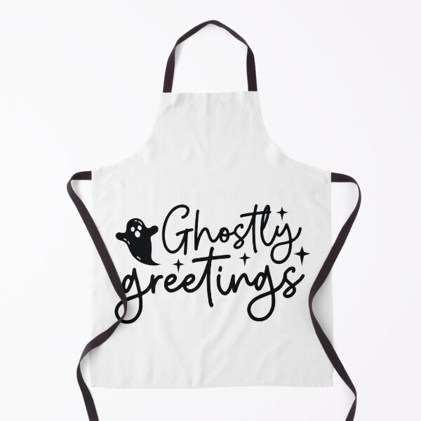 Item preview, Ghostly Greetings - Retro Autumn Halloween Vibes Quotes Spooky USA Season Apparel Art designed and sold by FuzionRaptor.