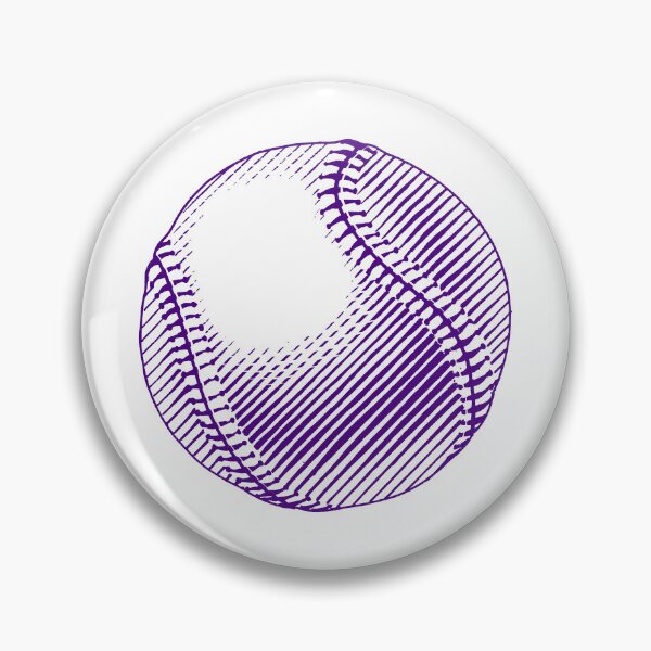 Item preview, Vintage Dark Purple Baseball Ball Art Graphic designed and sold by pattern-archive.