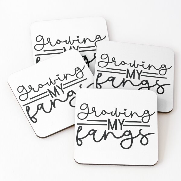 Item preview, Growing My Fangs - Autumn Halloween Vibes Quotes Retro Vintage Cute Vampire Spooky Season Gift designed and sold by FuzionRaptor.