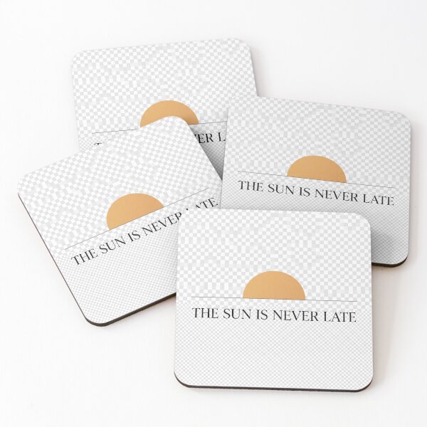 Item preview, The Sun Is Never Late Minimalist Sunrise Inspirational Design designed and sold by ImagineDraws.