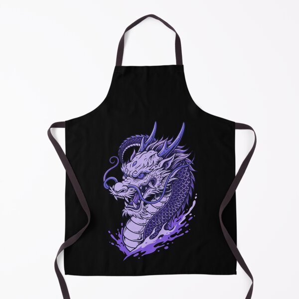 Item preview, Purple Japanese dragon head designed and sold by JEMAR Designs.
