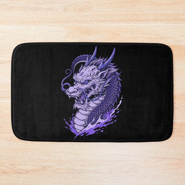 Item preview, Purple Japanese dragon head designed and sold by JEMAR Designs.