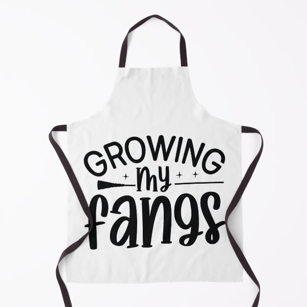 Item preview, Growing My Fangs - Retro Autumn Halloween Vibes Quotes Spooky USA Season Apparel Art designed and sold by FuzionRaptor.