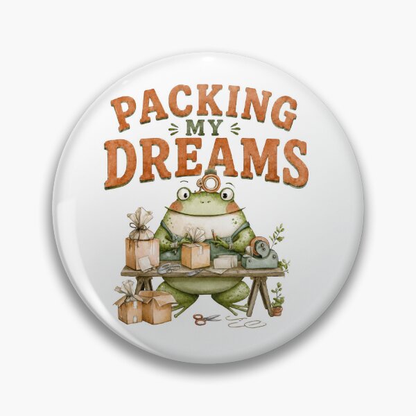 Item preview, Packing My Dreams Cute Small Business Frog designed and sold by VikArt7.