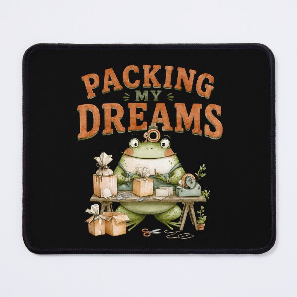 Item preview, Packing My Dreams Cute Small Business Frog designed and sold by VikArt7.