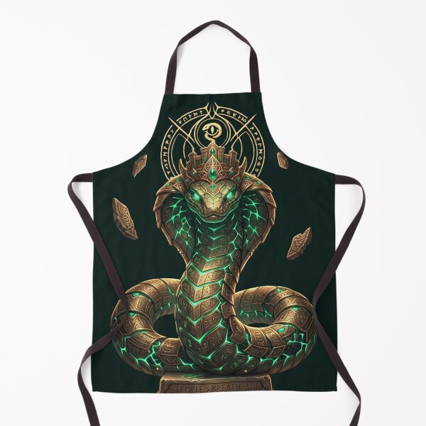 Item preview, Emerald Serpent Guardian | Ancient Runic Temple Wyrm designed and sold by Origamoart.