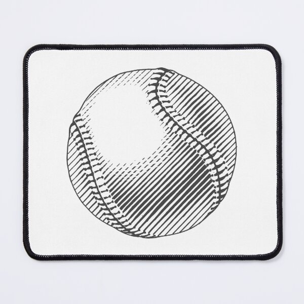 Item preview, Vintage Dark Gray Baseball Ball Art Graphic designed and sold by pattern-archive.
