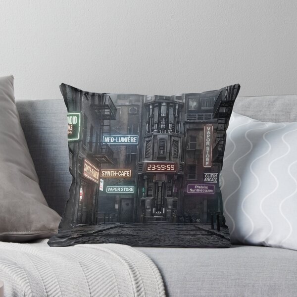 Item preview, Cyberpunk Dark Alley - Rain, Neon Lights, and Future Megalopolis designed and sold by Kek-Ina.