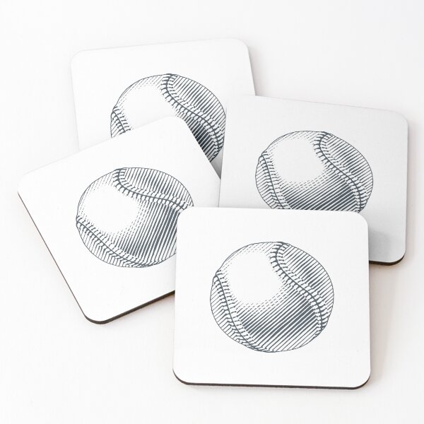 Item preview, Vintage Charcoal Baseball Ball Art Graphic designed and sold by pattern-archive.