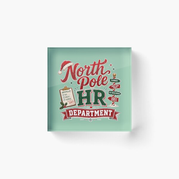 Item preview, North Pole HR Department – Funny Christmas Office Design designed and sold by TheStephanieRome.