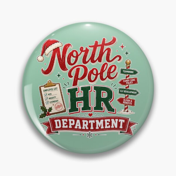 Item preview, North Pole HR Department – Funny Christmas Office Design designed and sold by TheStephanieRome.