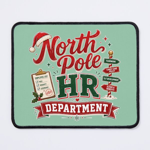 Item preview, North Pole HR Department – Funny Christmas Office Design designed and sold by TheStephanieRome.