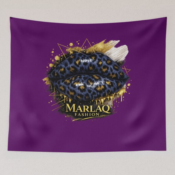Item preview, Blue Leopard Lips Fashion Design  designed and sold by Marlaq fashion .
