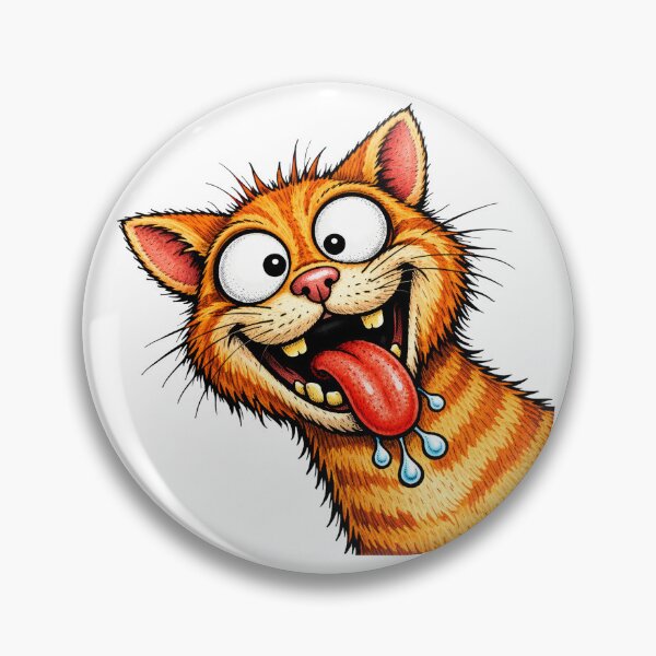 Item preview, Crazy Orange Cat Cartoon Face designed and sold by Sed94.