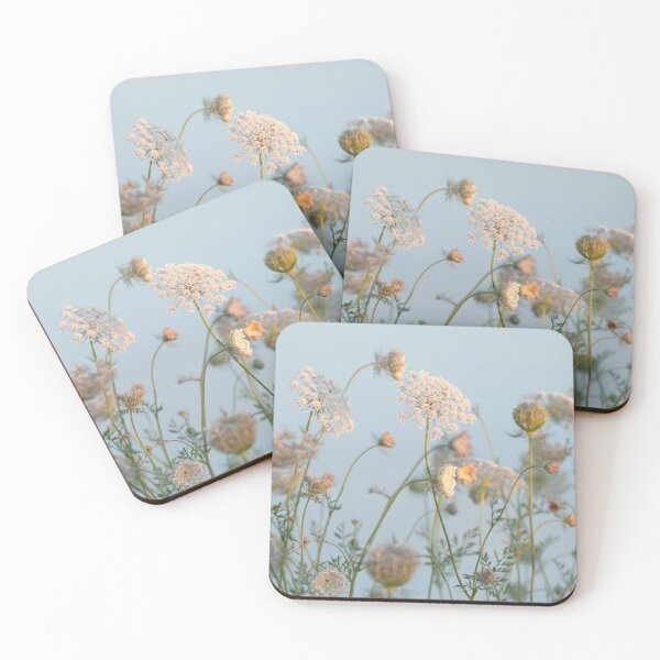 Item preview, Queen Annes Lace Wildflowers in Soft Sunset Light designed and sold by Catrinann.