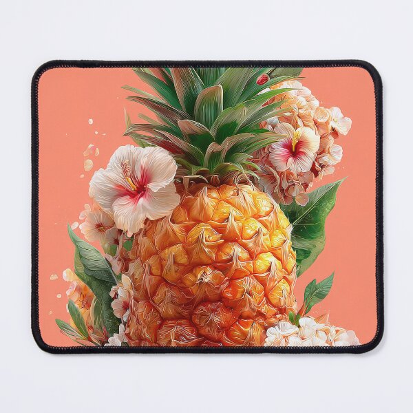 Item preview, Pineapple Tropical Fruits and Flowers designed and sold by Grafititee.