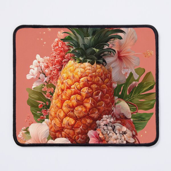Item preview, Pineapple Tropical Fruits and Flowers designed and sold by Grafititee.