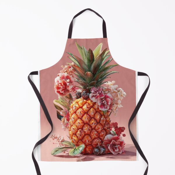 Item preview, Pineapple Tropical Fruits and Flowers designed and sold by Grafititee.