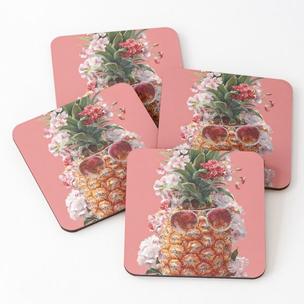 Item preview, Pineapple Tropical Fruits and Flowers designed and sold by Grafititee.