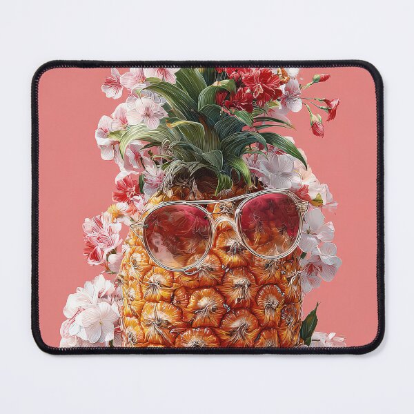Item preview, Pineapple Tropical Fruits and Flowers designed and sold by Grafititee.