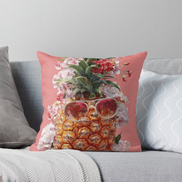 Artikelvorschau, Ananas, tropische Früchte und Blüten entworfen und verkauft von Grafititee.