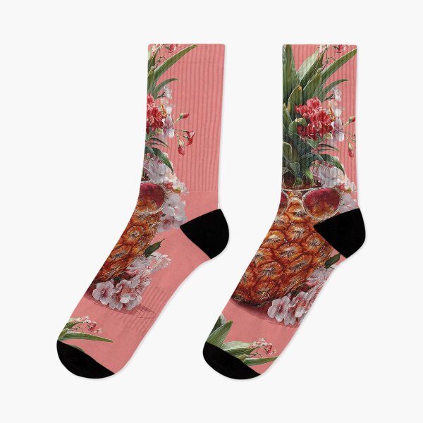Item preview, Pineapple Tropical Fruits and Flowers designed and sold by Grafititee.