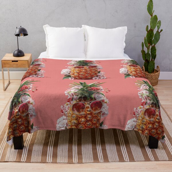 Item preview, Pineapple Tropical Fruits and Flowers designed and sold by Grafititee.