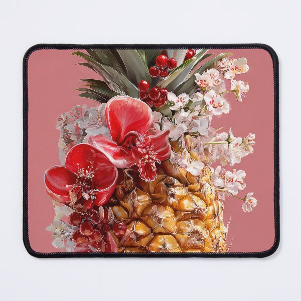 Item preview, Pineapple Tropical Fruits and Flowers designed and sold by Grafititee.