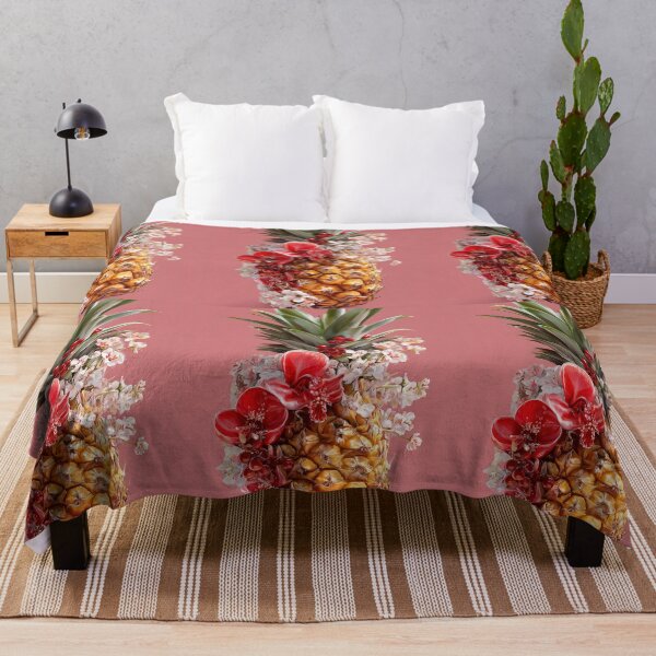 Item preview, Pineapple Tropical Fruits and Flowers designed and sold by Grafititee.