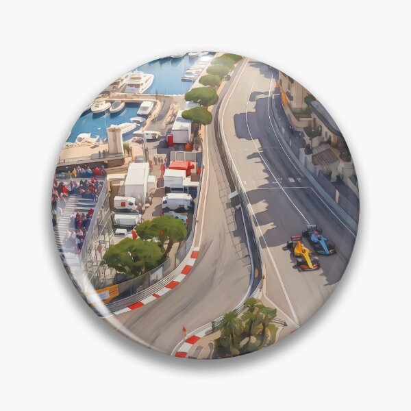 Item preview, Monaco Grand Prix Fairmont Hairpin Art – Monaco F1 Circuit Painting designed and sold by mentosdesigner.
