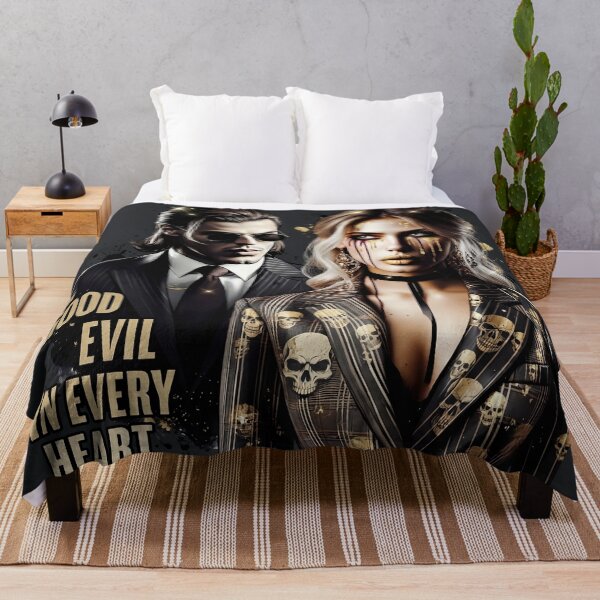Item preview, Gold Skull Suit Gangster Couple designed and sold by Voodoo Store Paranormal Collections.